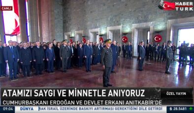 Son dakika: 10 Kasım! Gazi Mustafa Kemal Atatürk anılıyor! Devlet erkanı Anıtkabir'de