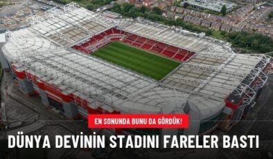 Dünya devinin stadını fareler bastı