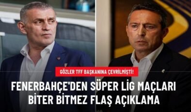 Fenerbahçe’den Süper Lig maçları biter bitmez flaş açıklama