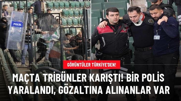 Kocaelispor – Iğdır FK Maçında Tribünler Karıştı: 7 Kişi Gözaltına Alındı