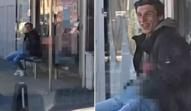 Yoldan geçen kadınlara bakıp yaptıkları mide bulandırdı