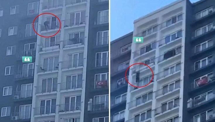 Kendini 26. kattan aşağı bıraktı